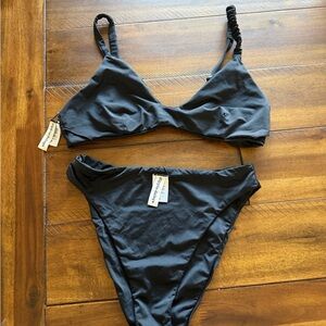 Dippin' Daisy's Black Two-Piece Bikini Set
